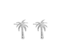 Sterling Silver Petite Palm Tree Studs