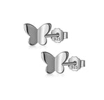Sterling Silver Petite Butterfly Studs