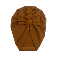 Baby Knotted Turban - Terracotta