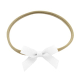 Little Petite Bow Headband - Snow