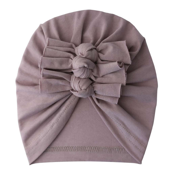 Baby Knotted Turban - Vintage Plum