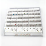 Sister Bows - Sterling Silver Collection - Coloured Enamel Stud Top Up Pack