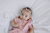 Little Petite Bow Headband - Dusty Rose